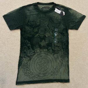 NWT Marvel Extreme T-Shirt, Medium, Green & Black, Athletic Fit, Cotton, 2011